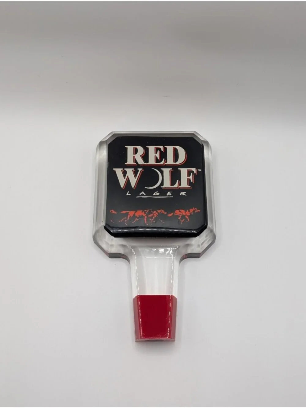 Red Wolf Lager Beer Tap Handle Bar Kegerator Draft Dispenser BRAND NEW - Picture 1 of 4